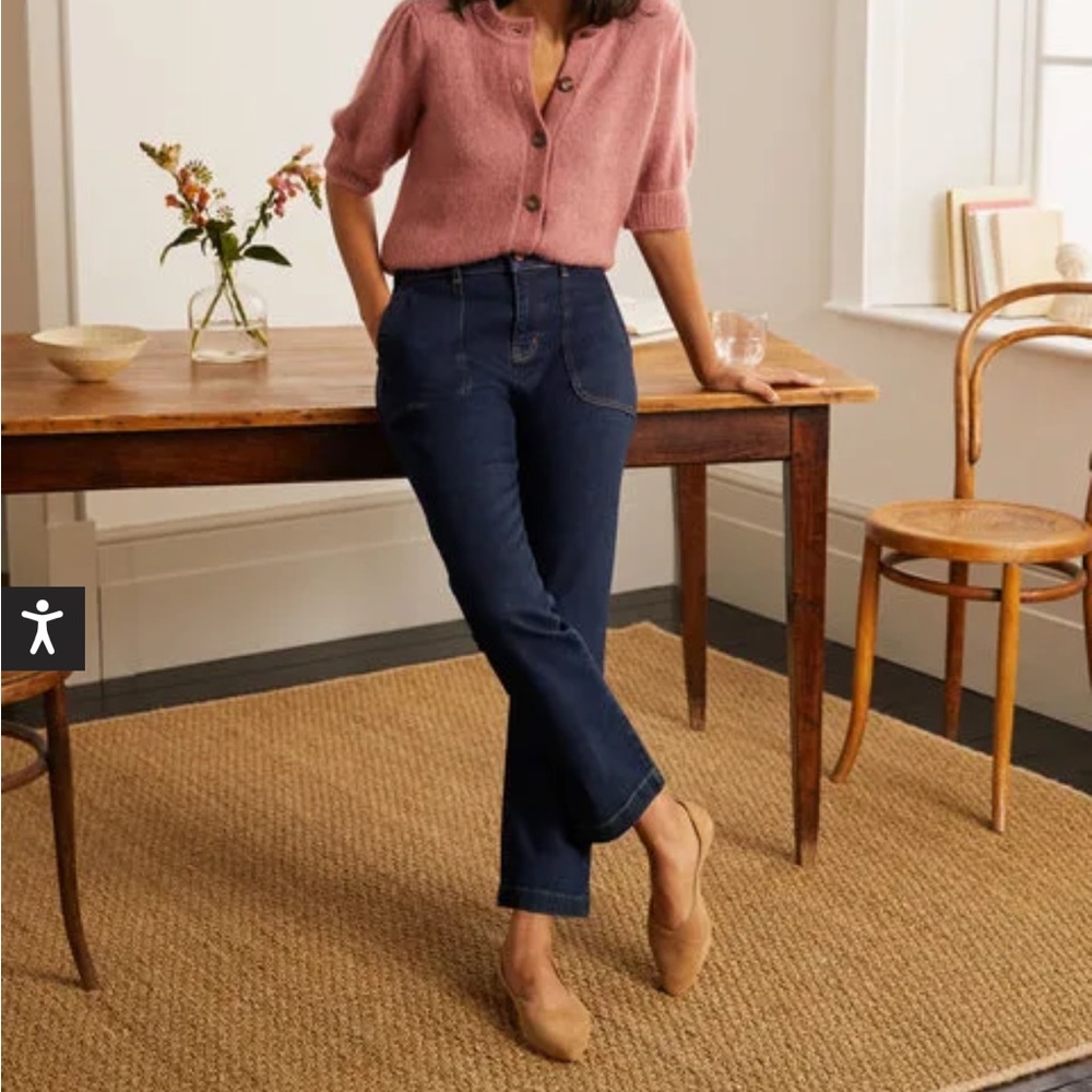 Boden Utility Kick flare jeans indigo size 6